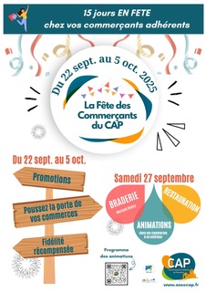 affiche fete des commerçants 2025