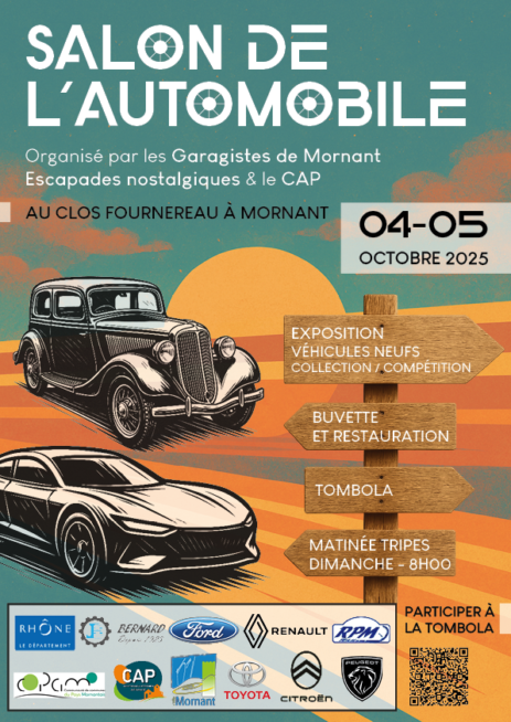 affiche salon de l'auto 2025 qrcode